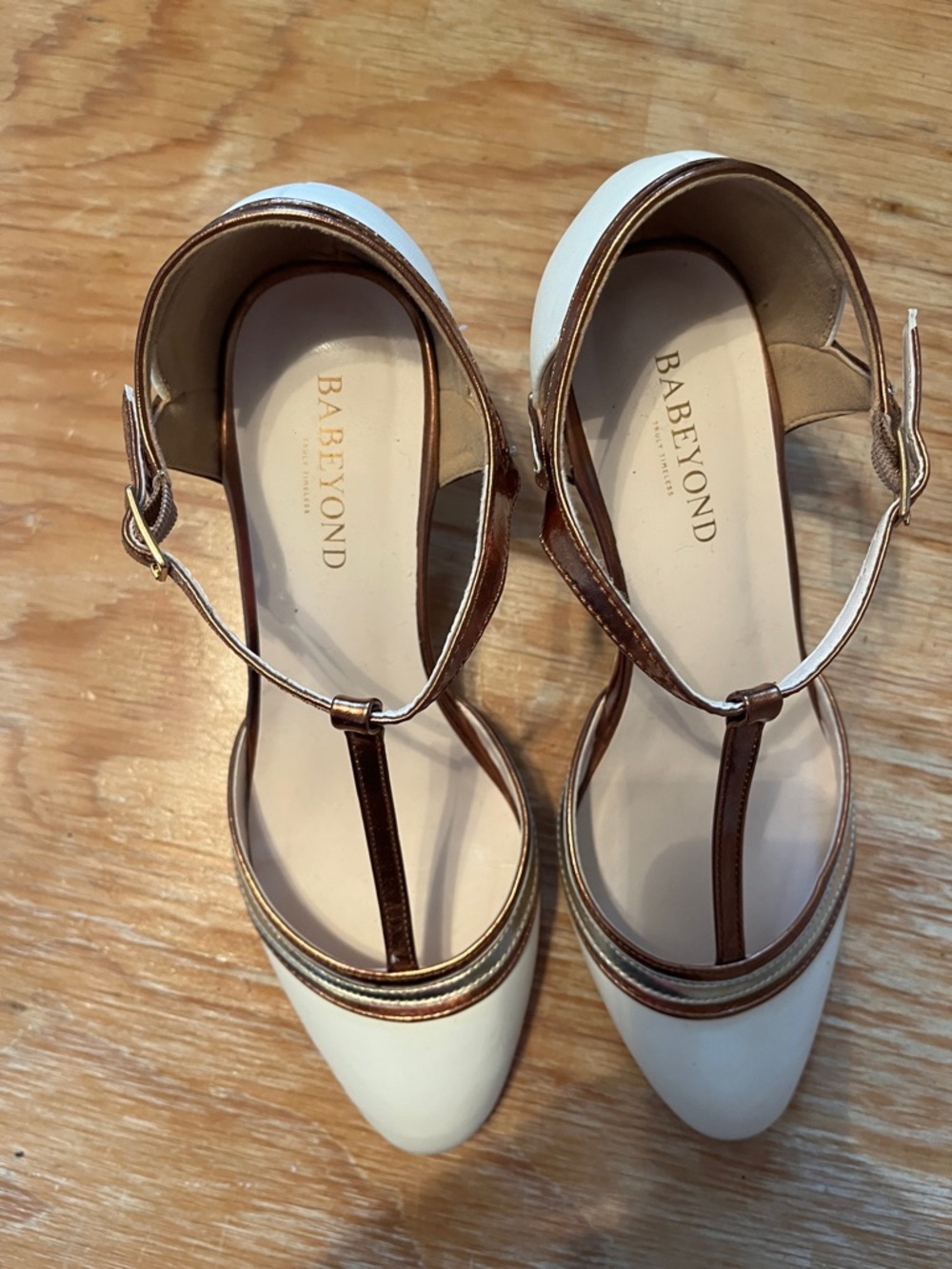 Babeyond Snazzy  T-Strap Women's Pumps - Picture 3 of 7